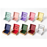 Boîte en carton personnalisée pour vêtements, rose, ondulée, pour petites entreprises, vente en gros, emballage d'expédition recyclable, boîte cadeau de luxe personnalisée