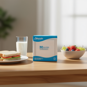 Serviettes de table Party Love Baby Blue 33x33cm 2 plis pliables en papier pour le dîner - Product Image 2