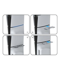 Base de support acrylique transparente horizontale pour console mince PS5 nouveaux accessoires de jeu avec support de stockage