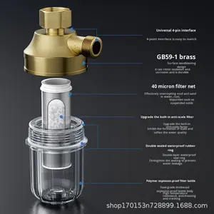 Prefiltro <span class=keywords><strong>de</strong></span> <span class=keywords><strong>Agua</strong></span> Eléctrico Mina para Calentador <span class=keywords><strong>de</strong></span> <span class=keywords><strong>Agua</strong></span>, Purificador <span class=keywords><strong>de</strong></span> <span class=keywords><strong>Agua</strong></span> para Grifo <span class=keywords><strong>de</strong></span> Ducha, Lavadora, Inodoro Inteligente, China - Product Image 2