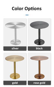 <span class=keywords><strong>Taburete</strong></span> Lateral de Acero Inoxidable de Estilo Nórdico Minimalista Industrial, Mesa Alta de Café y Taburetes de Bar para Cafetería - Product Image 3