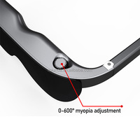 Lunettes de réalité virtuelle et lunettes AR pour jeux vidéo, ultra légères, 60 Hz, 220 pouces, réglage de la myopie de 0 à 600 degrés