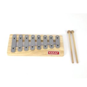 Xylophone en bois avec touches en acier, instrument de percussion Orff, jouet musical à 8 notes pour l'apprentissage précoce et l'exploration musicale - Product Image 4
