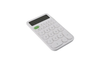 Calculadora electrónica de bolsillo para estudiantes, dispositivo de bolsillo colorido con botón redondo de 12 dígitos, color verde, digital - Product Image 4
