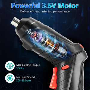 <span class=keywords><strong>สว่าน</strong></span><span class=keywords><strong>ไฟฟ้า</strong></span>แบบมัลติฟังก์ชั่น แบตเตอรี่ลิเธียมแบบชาร์จได้ แรงบิดสูง <span class=keywords><strong>ขนาด</strong></span><span class=keywords><strong>เล็ก</strong></span> แบบปืน สำหรับงาน DIY - Product Image 6