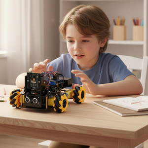 ACEBOTT Kit de Robot Educativo STEM, Coche Robótico Visual para Adultos y Niños, Programación Python DIY, Kit de Robot <span class=keywords><strong>ESP32</strong></span> DIY, Ensamblaje Sencillo para Niños, Compatible con Arduino - Product Image 1