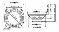 (4-015) ILouder 4 pouces 4 Ohm 8 Ohm 30w Mid Woofer haut-parleurs 4 pouces Mid Bass haut-parleur pour la maison