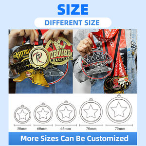 Medalla personalizada <span class=keywords><strong>para</strong></span> culturismo, baile, voleibol, Cricket, boxeo, Lucha, gimnasia, carrera de coches, natación, deportes de <span class=keywords><strong>Metal</strong></span> dorado - Product Image 6