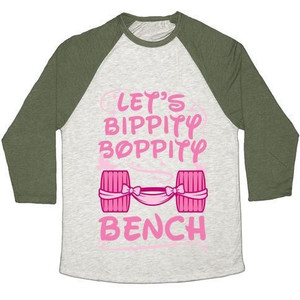Let's Bippity Boppity Bench Unisex Tri-Blend <b>Baseball</b> <b>Tee</b> - Product Image 4
