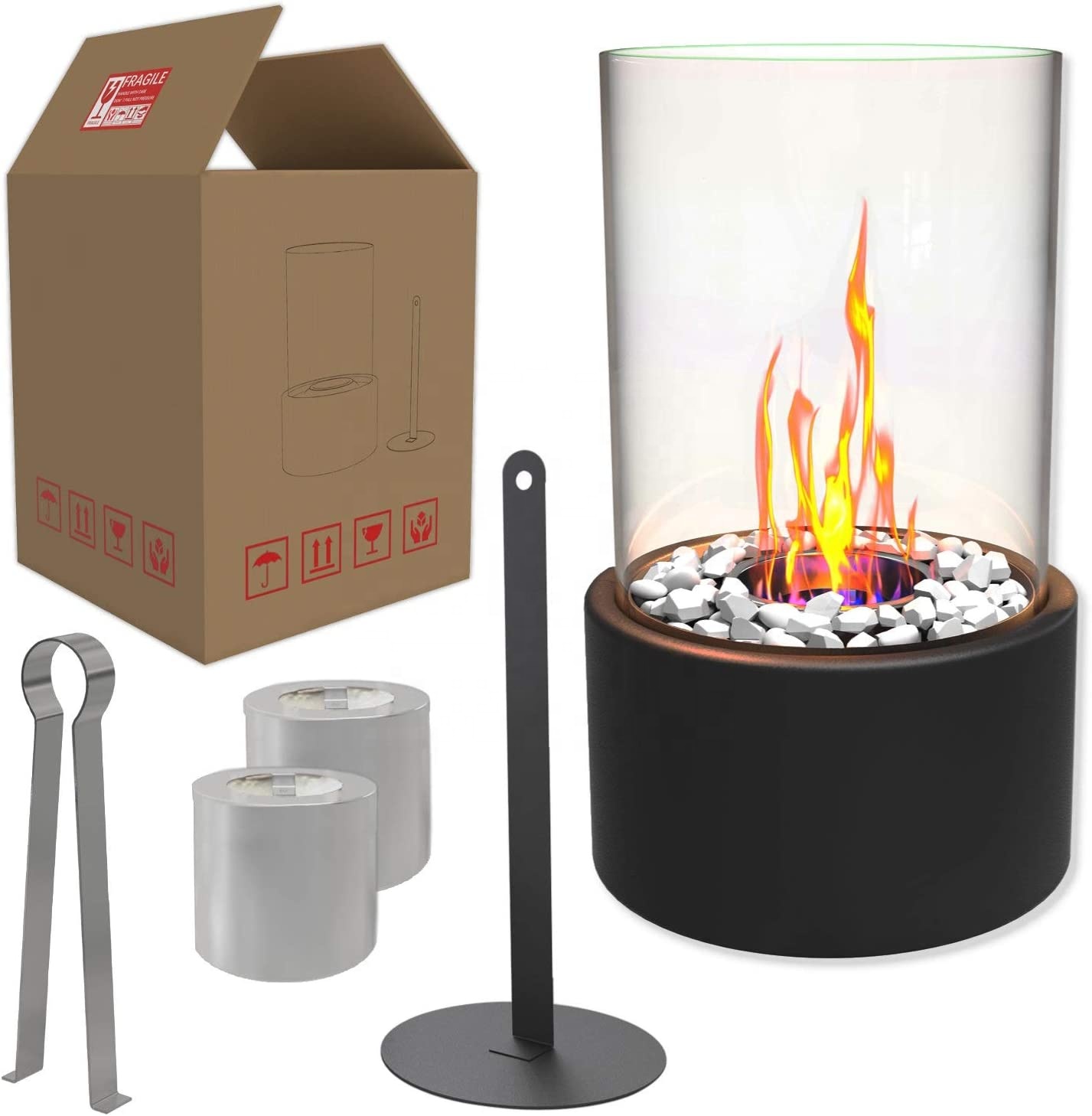 Настольный камин с этанолом, домашняя и уличная костра, портативная чаша для огня, настольный камин с биоэтанолом, современный камин для гостиной