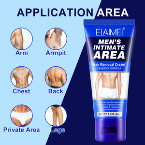 ELAIMEI Crème épilatoire pour hommes, aisselles, visage, corps, zone intime, marque privée, crème épilatoire permanente indolore - Product Image 3