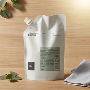 Custom Printed 150ml 200ml 300ml Plastic Laminated Doypack Stand up Spout Pouch Packaging Bags for Detergent <strong>Shampoo</strong> and <strong>Beer</strong> - Product Image 2