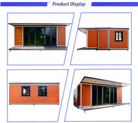 Maison préfabriquée en conteneur extensible de 40 pieds, maison en conteneur pliable, mini-maisons préfabriquées, maison modulaire