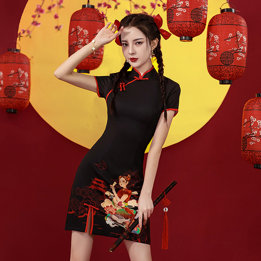 chinese black dress Black Dress New China Style | Shop the Latest Princess Style Hanfu Dresses