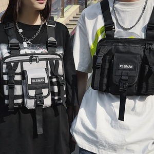 핫 세일 전술 Streetwear 프론트 파우치 조끼 가방 유니섹스 패션 장비 가슴 가방 - Product Image 5