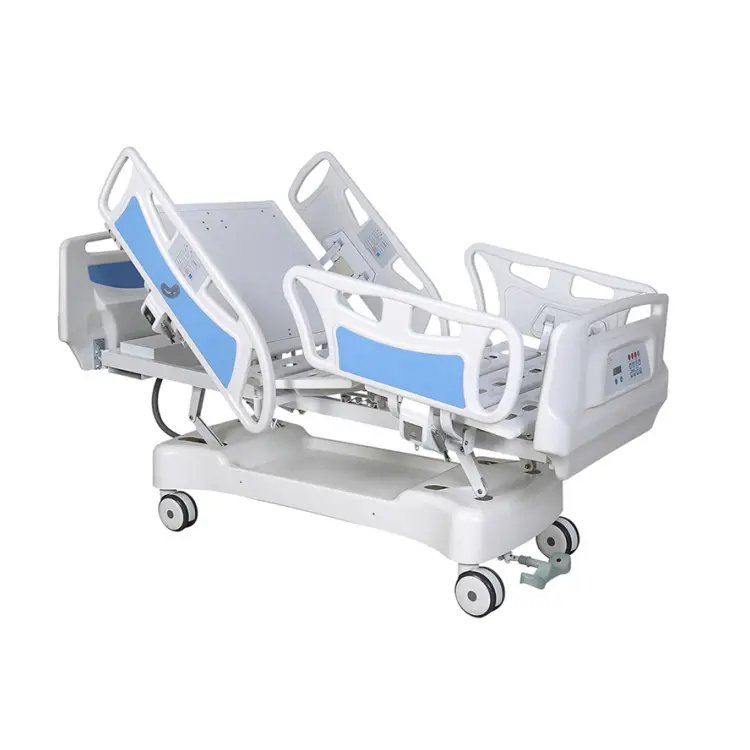 BT-AE019 CE onaylı elektrikli otomatik hastane yatağı ICU yoğun bakım yatağı tartı sistemi ile ABS rayları hemşire kontrol fiyatı