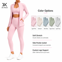 Veste de yoga pour femmes adultes OEM, respirante, légère, extensible dans quatre directions, anti-UV, anti-transpiration, en spandex/nylon, design simple
