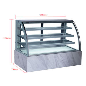 Lemari es tampilan kue 4 lapis, lemari es Pastry Pastry dengan gaya temperatur tunggal - Product Image 3