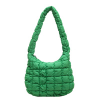 2024 mode doux Puffer fourre-tout sacs pour femmes hiver gonflé rembourré sacs à main matelassé sac à bandoulière