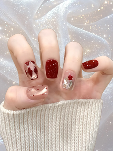 Offre Spéciale : Faux Ongles 3D en Gel <span class=keywords><strong>à</strong></span> Porter, Magnifiques Ongles <span class=keywords><strong>à</strong></span> Presser Longs Faits Main - Product Image 2