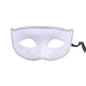<span class=keywords><strong>Masque</strong></span> en PVC antique pour hommes et femmes pour la fête vénitienne <span class=keywords><strong>Halloween</strong></span> Costume Ball en noir blanc argent or - Product Image 5