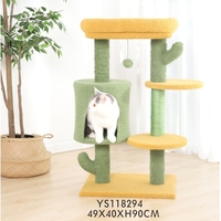 Arbre à chat Petstar Pet Cactus, tour griffoir pour chat, poteaux à griffer en sisal naturel
