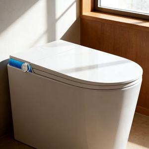 WC intelligent pour petit appartement avec couvercle automatique intégré, protection en mousse intégrée, en acier inoxydable, mural, pression <span class=keywords><strong>d</strong></span>'<span class=keywords><strong>eau</strong></span> - Product Image 6