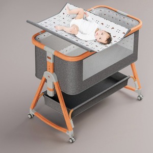 Cuna Móvil para Bebé, Acoplable a Cama de Adulto, con Cambiador Integrado, Diseño Transfronterizo, <span class=keywords><strong>Cesta</strong></span> de Dormir, Cuna de Cabecera - Product Image 3