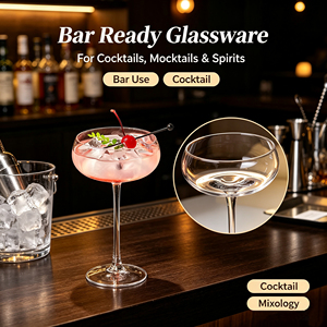 Copas de Cristal Personalizadas Reutilizables Hechas a Mano, Clásicas, Transparentes, Retro, de Lujo Francés para Cócteles, Bodas y Fiestas - Product Image 4