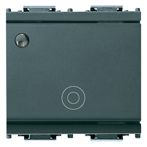 Push <b>Button</b> Switch 1P <b>NO</b> 10A 2M Grey With Indicator Light - Product Image 1