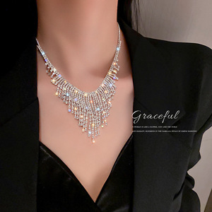 Collana di strass in <span class=keywords><strong>argento</strong></span> di alta qualità <span class=keywords><strong>girocollo</strong></span> collana <span class=keywords><strong>girocollo</strong></span> <span class=keywords><strong>donna</strong></span> girocolli per gioielli collana <span class=keywords><strong>donna</strong></span> N800283 - Product Image 6