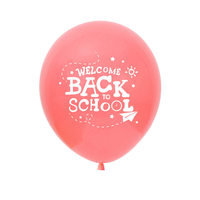 Ballons en latex imprimés amusants et colorés de 12 pouces pour les fêtes de rentrée scolaire, parfaits pour les enfants, les adolescents et les célébrations en classe