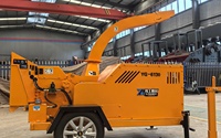 Broyeur hydraulique professionnel pour le traitement du bois et les travaux de compostage