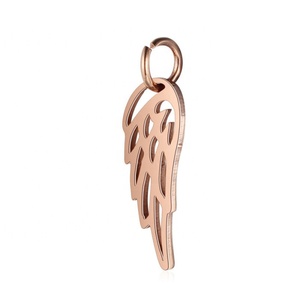 Silver/Gold/Rose Gold Fashion Hot Sale Stainless Steel <strong>Angel</strong> Wing <strong>Charm</strong> Wholesale for Necklace Bracelet Earrings Making - Product Image 3