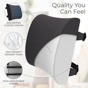 Cuscino per la schiena <span class=keywords><strong>elastico</strong></span> in Memory Foam cuscino di supporto lombare Comfort per la schiena della sedia da ufficio migliora la postura seduta <span class=keywords><strong>cuscini</strong></span> Comfort - Product Image 2