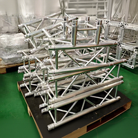 Soporte de DJ portátil de orientación en línea las 24 horas, armazón de techo resistente a la oxidación de aleación de aluminio para eventos de escenario, armazones de espiga para facilitar