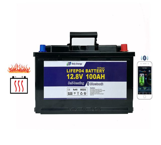 Bely Safe and Reliable 12V 100AH Lithium Ion Battery with Bluetooth and Charging Heating for Submarine Home Appliance Yachit