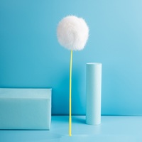 Jouet interactif en plastique pour animaux de compagnie interactif en fourrure de lapin et de chat