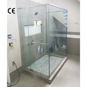 Cabine de <span class=keywords><strong>douche</strong></span> en verre trempé <span class=keywords><strong>90x90</strong></span> avec porte battante pour appartement et bâtiment, kit complet sans cadre pour salle de bain - Product Image 1