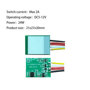 HAJUNE 12V Sensor táctil inteligente detrás del espejo Interruptor de espejo de baño Atenuación de tres colores Atenuación infinita 24W Potencia Uso en el Hotel - Product Image 3