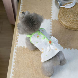 Gonna Estiva Stile Principessa Floreale <span class=keywords><strong>per</strong></span> Cuccioli e Coniglietti, <span class=keywords><strong>Abbigliamento</strong></span> Carino in Poliestere Stampato <span class=keywords><strong>per</strong></span> Proprietari di Cani e <span class=keywords><strong>Conigli</strong></span> Teddy Bixu 25+ - Product Image 3