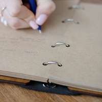 Livre d'or personnalisé en bois A5 simple pour les banquets de mariage et autres documents quotidiens Carnet de notes en bois