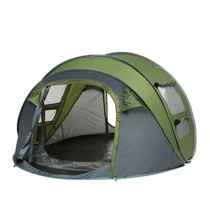 Automatic open new design 3-4 people easy up camping tent outdoor family kamp