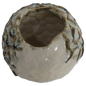 Vaso in ceramica con dettagli astratti organici e texture, per soggiorno, tavolo di casa, ufficio, decorazione. - Product Image 4
