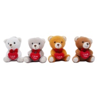 Usine pas cher petite taille amour coeur ours en peluche jouet 10cm saint valentin porte-clés peluche ours enfants mignon Mini ours en peluche