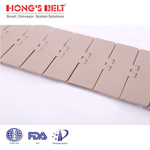 Hongsbelt HS-820-K325 en iyi fiyat çok fonksiyonlu paslanmaz çelik plastik zincirler konveyör bant - Product Image 6