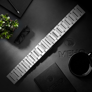 Bracelet de montre en titane, bracelet de remplacement à maillons argentés pour montre-bracelet, usage quotidien - Product Image 1