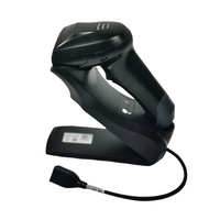 Escáner de código de barras OEM de largo alcance con Bluetooth, robusto, portátil, con sensor CMOS, lector de códigos 1D, 2D y QR, con soporte.