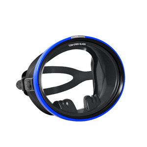 Máscara Clásica <span class=keywords><strong>de</strong></span> Esnórquel Redonda <span class=keywords><strong>de</strong></span> un Solo Lente sin Marco Máscara <span class=keywords><strong>de</strong></span> Buceo <span class=keywords><strong>de</strong></span> Amplia Visión <span class=keywords><strong>de</strong></span> Silicona Ovalada para Apnea y Natación - Product Image 3