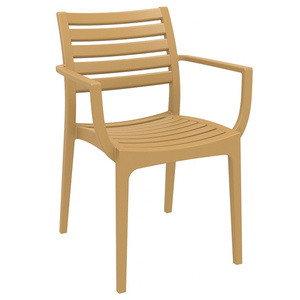 Nouvelle <span class=keywords><strong>chaise</strong></span> <span class=keywords><strong>de</strong></span> jardin <span class=keywords><strong>de</strong></span> <span class=keywords><strong>patio</strong></span> en plastique polypropylène <span class=keywords><strong>noir</strong></span> empilable d'accoudoir populaire - Product Image 6